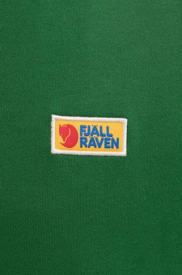Хлопковая кофта Fjallraven Vardag мужская цвет зелёный с аппликацией F87070.678-678 Хлопковая кофта Fjallraven Vardag мужская цвет зелёный с аппликацией F87070.678-678