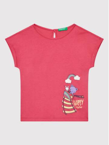 United Colors Of Benetton Футболка 3096G102W Рожевий Regular Fit United Colors Of Benetton Футболка 3096G102W Рожевий Regular Fit