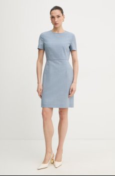 Шерстяное платье BOSS Dunera