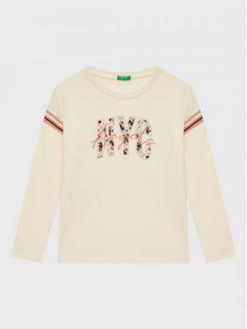 United Colors Of Benetton Блузка 3VR5C108Q Бежевий Regular Fit United Colors Of Benetton Блузка 3VR5C108Q Бежевий Regular Fit