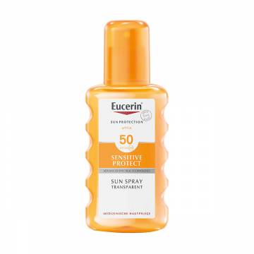 Солнцезащитный спрей для тела и лица Eucerin Sun Spray Transparent SPF 50, 200 мл Солнцезащитный спрей для тела и лица Eucerin Sun Spray Transparent SPF 50, 200 мл
