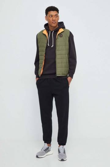 Хлопковая кофта Puma мужская цвет чёрный с капюшоном меланж Хлопковая кофта Puma мужская цвет чёрный с капюшоном меланж