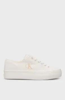 Женские белые кеды VULC FLATFORM Белый 40 Calvin Klein YW0YW01763