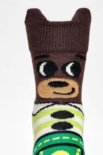Детские носки Happy Socks Kids Bear Sock цвет коричневый Детские носки Happy Socks Kids Bear Sock цвет коричневый