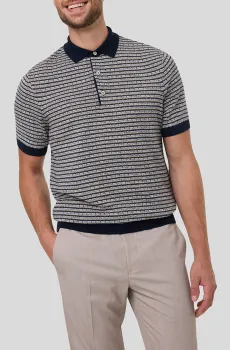 Мужское поло с узором Разноцветный 3XL Pierre Cardin PC.-C5 51374.5099