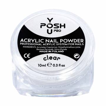 Акриловая пудра для ногтей You Posh Acrylic Nail Powder, Clear, 10 мл Акриловая пудра для ногтей You Posh Acrylic Nail Powder, Clear, 10 мл