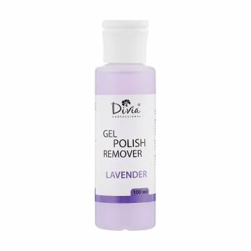 Жидкость для снятия гель-лака Divia Gel Polish Remove Lavender с экстрактом лаванды, 100 мл Жидкость для снятия гель-лака Divia Gel Polish Remove Lavender с экстрактом лаванды, 100 мл