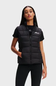 Женский черный жилет LIGHTWEIGHT PUFFER GILET Черный 38 Karl Lagerfeld 246W1512