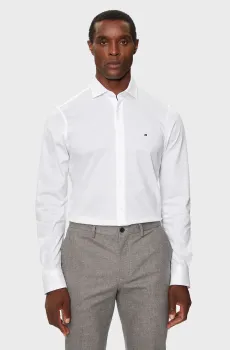Мужская белая рубашка CL-KNITTED SOLID Белый 41 Tommy Hilfiger MW0MW36908