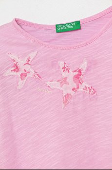 Детская хлопковая футболка United Colors of Benetton
