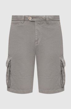 Шорты карго цвета хаки