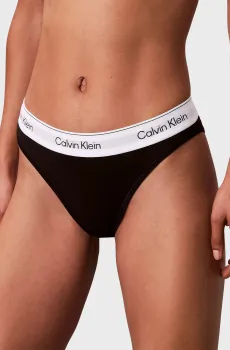 Женские черные трусики HIGH LEG TANGA Черный XS Calvin Klein LV00QF8524