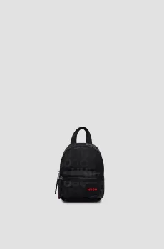 Мужская черная сумка с узором Черный ONESIZE HUGO 50504115;001