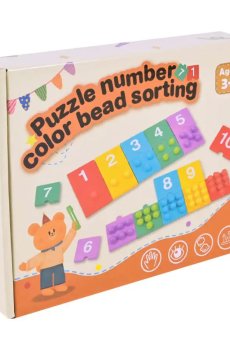 Детская развивающая игрушка Shantou Jinxing Puzzle Number Color Bead Sorting, от 3 лет (C9412)