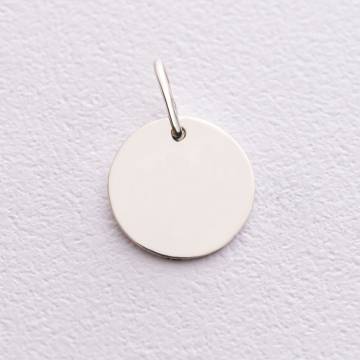 Серебряный кулон для гравировки (17 мм) 132722