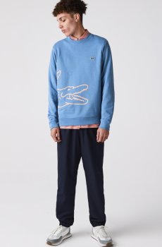 Lacoste толстовка чоловіча принт з крокодилом