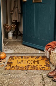 Дорожка з написом Welcome - пшеничний
