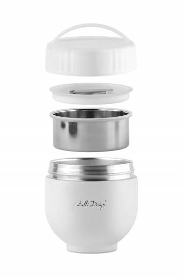 Термос с контейнером и ложкой Vialli Design Fuori 680 ml Термос с контейнером и ложкой Vialli Design Fuori 680 ml
