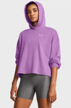 Женское фиолетовое худи UA Rival Terry OS Hoodie Фиолетовый XS Under Armour 1382736-560
