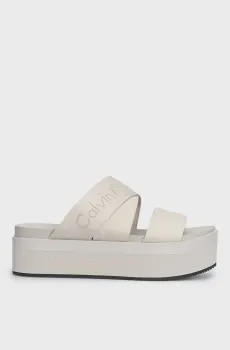 Женские бежевые слайдеры Бежевый 37 Calvin Klein YW0YW01361