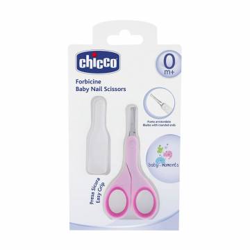 Ножнички детские с колпачком Chicco, розовые Ножнички детские с колпачком Chicco, розовые
