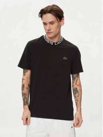 Lacoste Футболка TH7488 Чорний Regular Fit Lacoste Футболка TH7488 Чорний Regular Fit