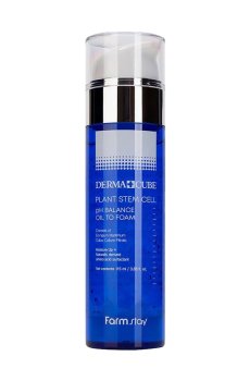 Уценка! Гидрофильное масло-пенка для умывания FarmStay Derma Cube Plant Stem Cell Ph Balance Oil To Foam, 115 мл