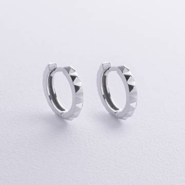 Серьги - кольца "Mona" в серебре 7183 Серьги - кольца "Mona" в серебре 7183