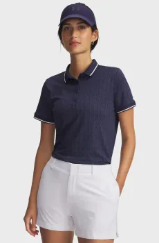 Женское темно-синее поло UA Playoff Jacquard Polo Синий M Under Armour 6003793-410