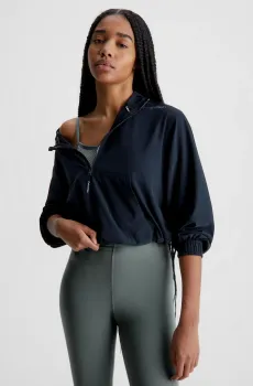 Женский черный анорак Zip Anorak Черный M Calvin Klein 00GWS3O500