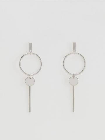 Reserved - EARRINGS - срібний - 308FD-SLV Reserved - EARRINGS - срібний - 308FD-SLV