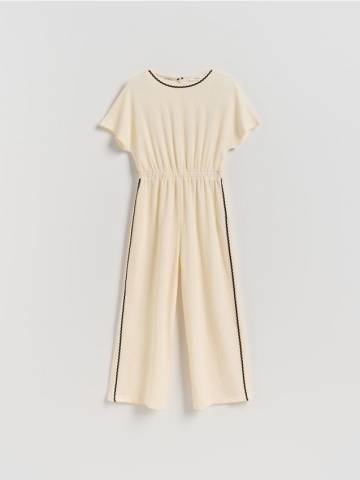 Reserved - GIRLS` JUMPSUIT - кремовий - 286FW-01X