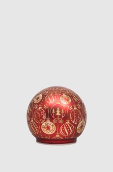 Бордовый рождественский светодиодный шар