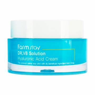Крем для лица FarmStay DR.V8 Solution Hyaluronic Acid Cream увлажняющий, с гиалуроновой кислотой, 50 мл Крем для лица FarmStay DR.V8 Solution Hyaluronic Acid Cream увлажняющий, с гиалуроновой кислотой, 50 мл