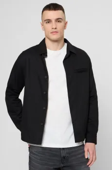 Мужская черная рубашка Черный XL HUGO 50555927;001