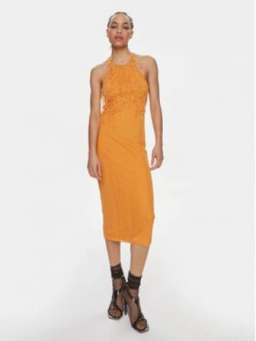 Patrizia Pepe Коктейльна сукня 2A2735/K186-R824 Оранжевий Slim Fit Patrizia Pepe Коктейльна сукня 2A2735/K186-R824 Оранжевий Slim Fit