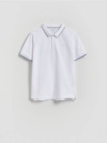 Reserved - Сорочка поло - білий - 053FH-00X