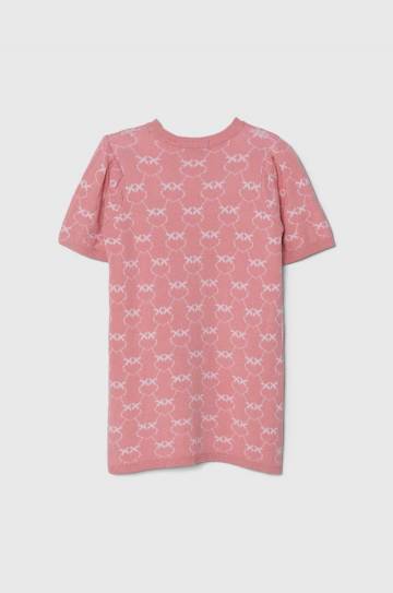 Детское платье Pinko Up цвет розовый mini прямая Детское платье Pinko Up цвет розовый mini прямая