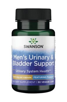 Поддержка мочевыделительной системы для мужчин Swanson Mens Urinary & Bladder Support 500 мг, 30 вегетерианских капсул