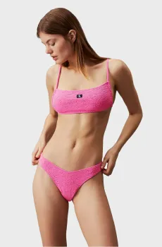 Женский розовый лиф от купальника SQUARE BRALETTE Розовый XS Calvin Klein KW0KW02395