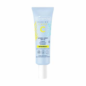 Солнцезащитный гидрокрем для лица Bielenda C Marine Care Hydro-Cream SPF 50 Увлажнение и защита, 40 мл Солнцезащитный гидрокрем для лица Bielenda C Marine Care Hydro-Cream SPF 50 Увлажнение и защита, 40 мл