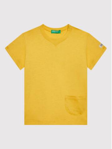 United Colors Of Benetton Футболка 3I1XG100M Жовтий Regular Fit United Colors Of Benetton Футболка 3I1XG100M Жовтий Regular Fit
