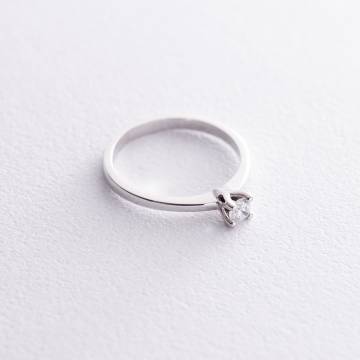 Помолвочное кольцо в белом золоте (бриллиант) RS05476 Помолвочное кольцо в белом золоте (бриллиант) RS05476