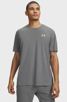 Мужская серая футболка M Explor Trail Run ULW SS Серый S Under Armour 6012337-709