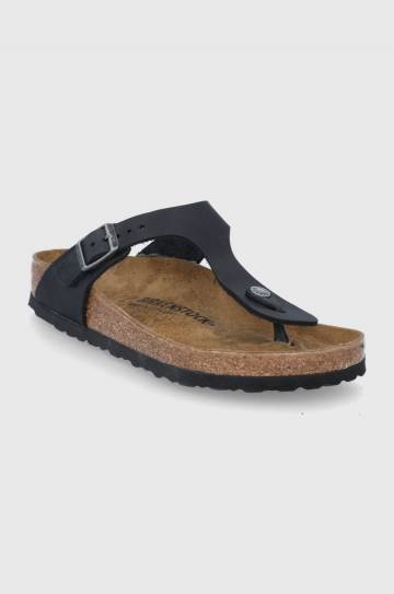 Вьетнамки из нубука Birkenstock Gizeh цвет чёрный 845251 Вьетнамки из нубука Birkenstock Gizeh цвет чёрный 845251