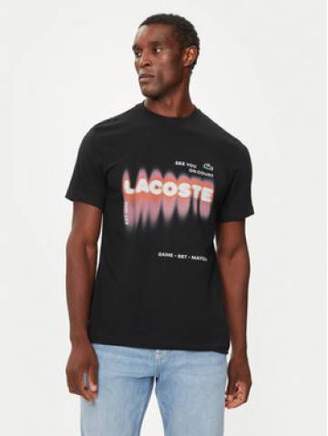 Lacoste Футболка TH2617 Чорний Regular Fit Lacoste Футболка TH2617 Чорний Regular Fit