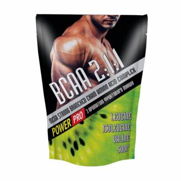 Аминокислота Power Pro BCAA 2-1-1 в порошке, со вкусом фруктового пунша, 500 г Аминокислота Power Pro BCAA 2-1-1 в порошке, со вкусом фруктового пунша, 500 г