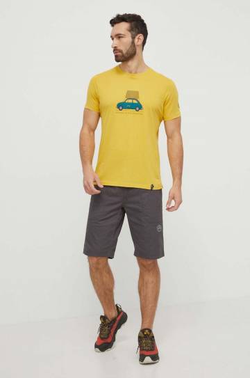 Футболка LA Sportiva Cinquecento мужская цвет жёлтый с принтом N55735735 Футболка LA Sportiva Cinquecento мужская цвет жёлтый с принтом N55735735