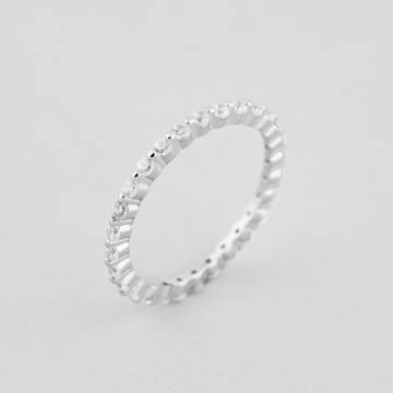 Кольцо Фианитовая волна