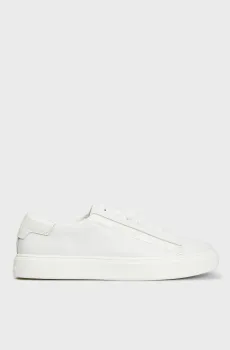 Мужские белые кожаные сникерcы LOW TOP LACE UP LTH Белый 44 Calvin Klein HM0HM00861